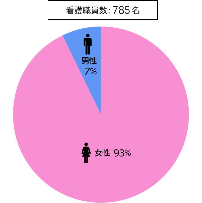 男女比率割合図