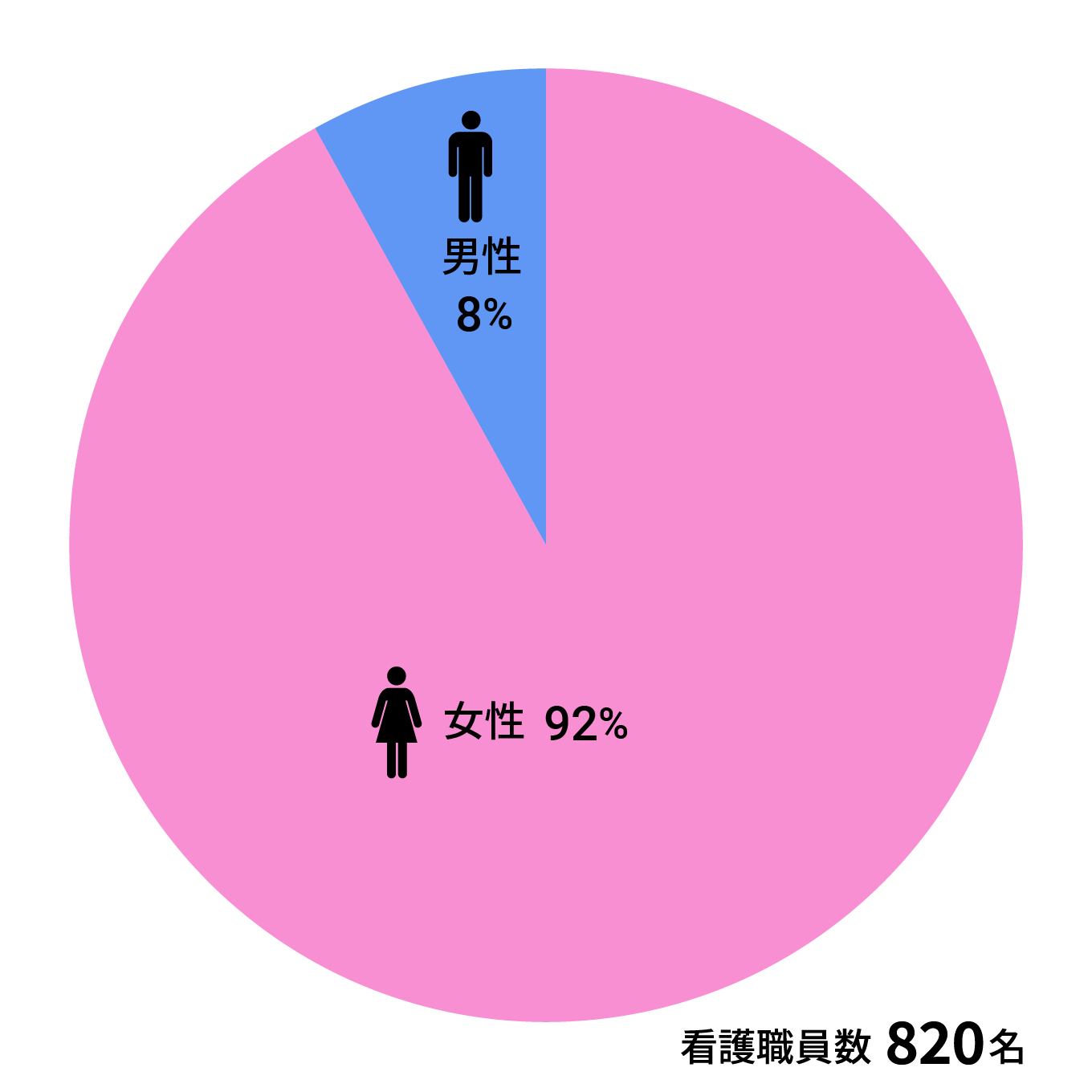 男女比率割合図