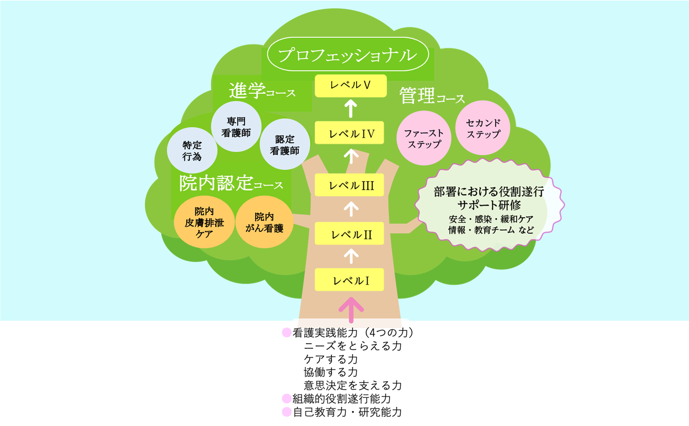 看護部教育概念図