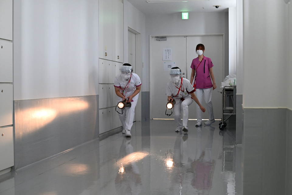 災害防災管理研修の様子